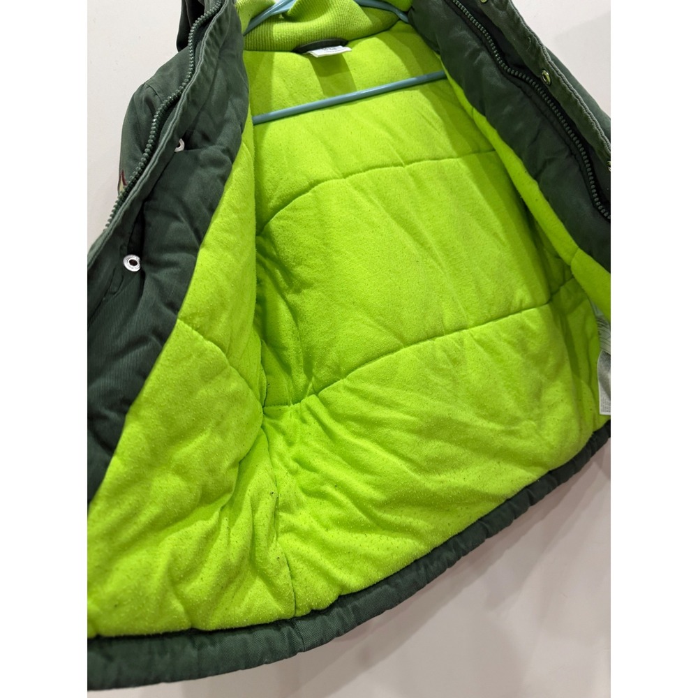 Disney Store The Good Dinosaur Arlo Green Hooded Field Jacket Kids Size 5/6 - Picture 5 of 7